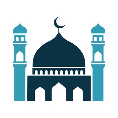 Minareleri ve hilal aylı zarif cami mimarisi.