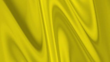 Pürüzsüz kıvrımları ve kıvrımları olan canlı sarı saten kumaş.