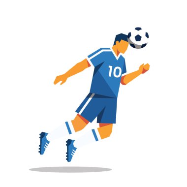 Futbolcular top oynarken poz verir veya hareket eder