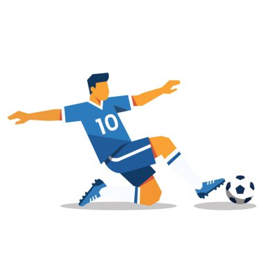 Futbolcular top oynarken poz verir veya hareket eder