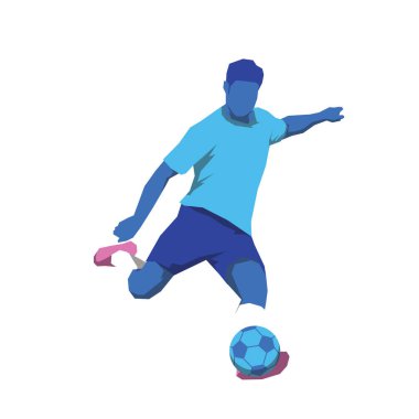 Futbolcular top oynarken poz verir veya hareket eder