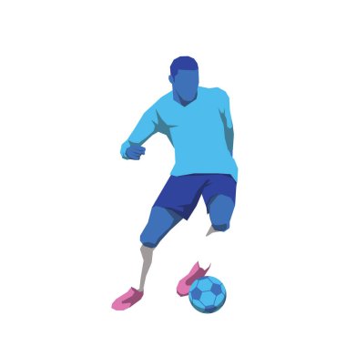 Futbolcular top oynarken poz verir veya hareket eder