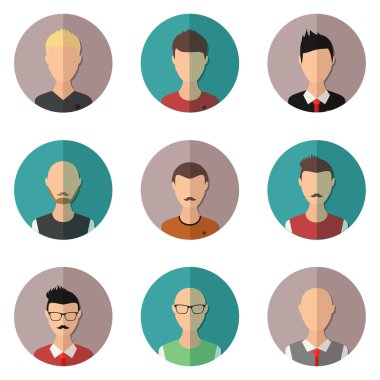 Beyaz arkaplanda insan avatarı