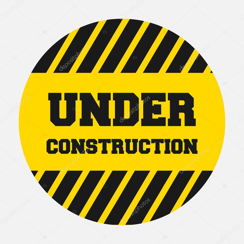 under construction sign. vector