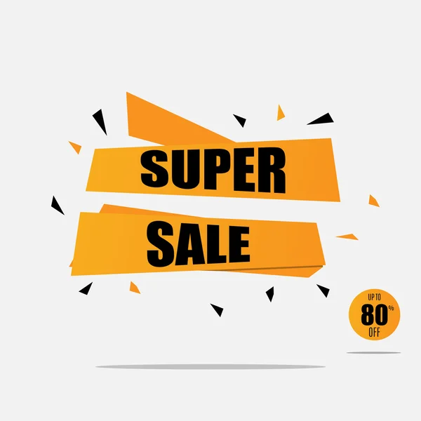 SUPER SALE Ilustración vectorial . — Vector de stock