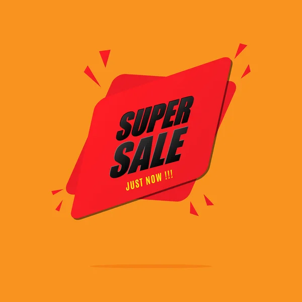 Super Sale Vector Illustratie. — Stockvector