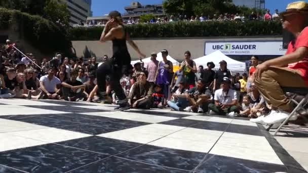 Mooie hiphop dansen vrouwelijke Vancouver — Stockvideo