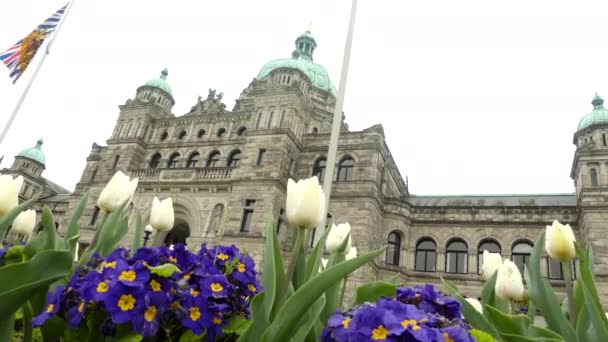 Prédio do Parlamento, Victoria, Canadá — Vídeo de Stock