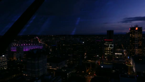 Horizonte nocturno de Vancouver — Vídeos de Stock