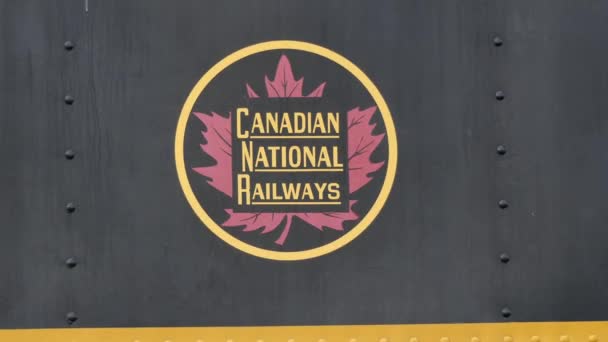 Canadian National Railway restored station — Stock Video