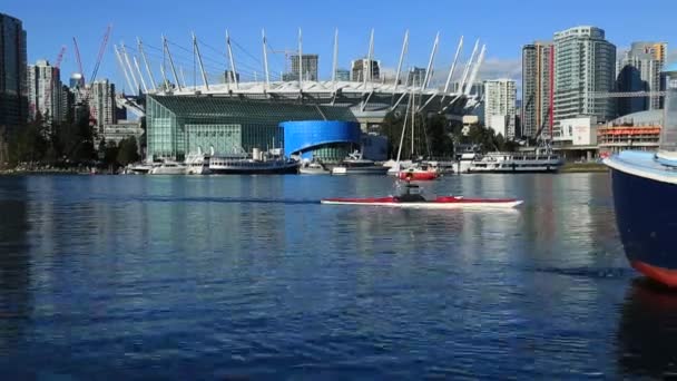 Vista para o mar BC Place Staduim — Vídeo de Stock