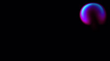 Soyut plazma etkileşimi konsepti parlak renkli sıvı patlama siyah arkaplan 