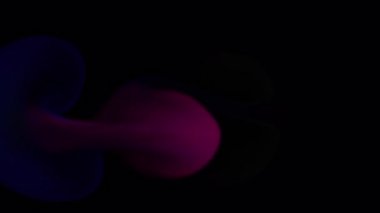 Soyut düz dönüşüm akışkan parçacıkları siyah arkaplan 