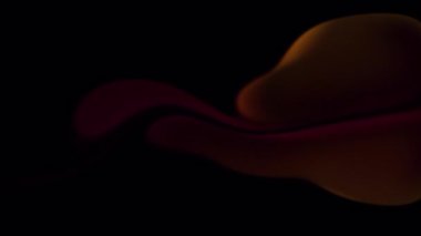 Pürüzsüz soyut parlak renkli sıvı patlaması siyah arkaplan 