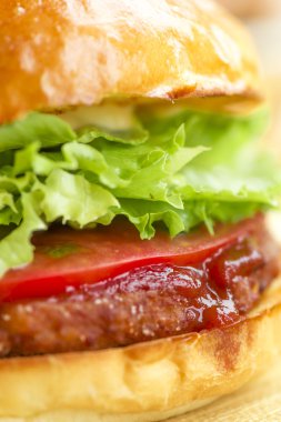 Hamburger, et, öğle yemeği,