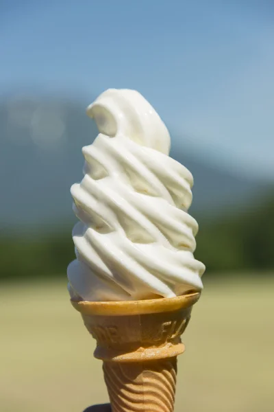 Leche, crema de leche Postres congelados — Foto de Stock