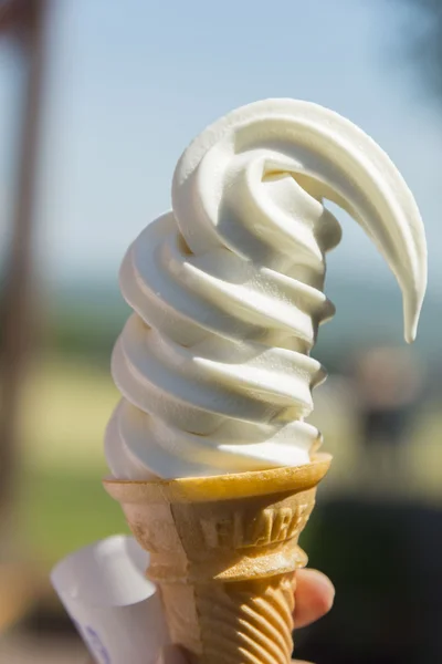 Leche, crema de leche Postres congelados — Foto de Stock