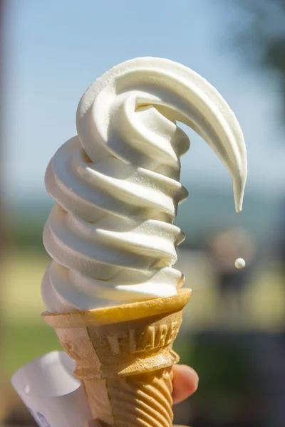 Leche, crema de leche Postres congelados — Foto de Stock