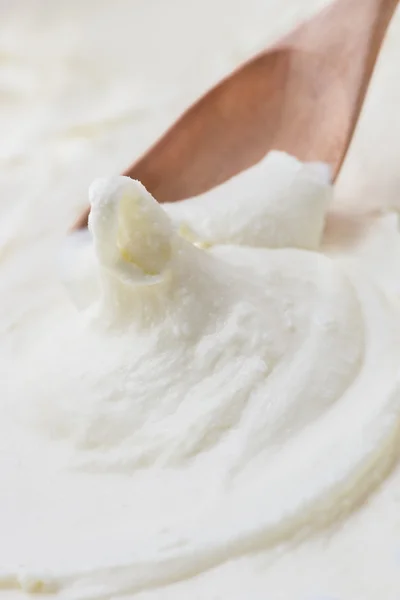 Cremă făcută cu lapte proaspăt — Fotografie, imagine de stoc
