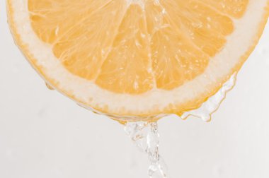 Taze greyfurt ve splash