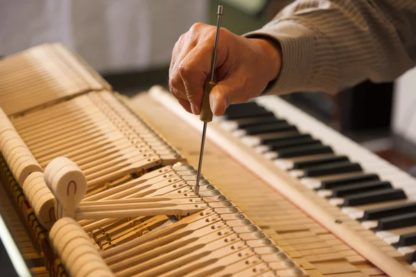 Piano tuning travail — Photo