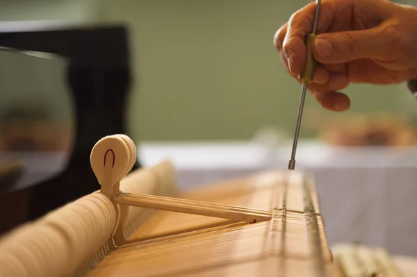 Piano tuning work — Stock Photo, Image