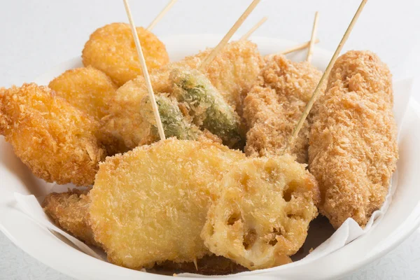 A lot of deep-fried food — Stock Photo, Image