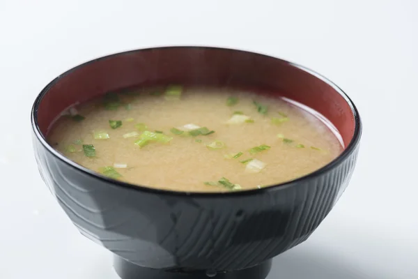 Japanese breakfast is miso soup — Stock Photo, Image