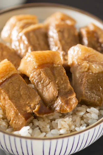 Assorti van het varkensvlees en rijst — Stockfoto