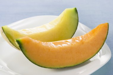 Lezzetli kavun taze meyve suyu olduğunu