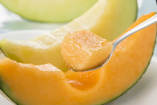 Succo Frutta Fresca Delizioso Melone — Foto Stock