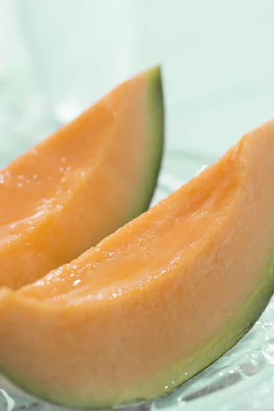 Succo di frutta fresca è delizioso melone — Foto Stock