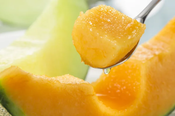 Zumo Fruta Fresca Delicioso Melón — Foto de Stock