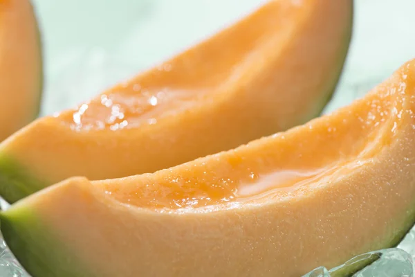 El zumo de fruta fresca es delicioso melón — Foto de Stock
