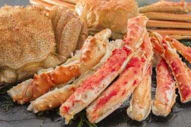 Kaynatıldığında lezzetli yengeç eti