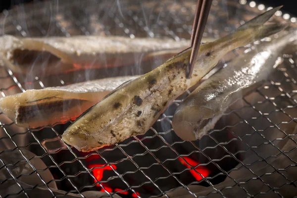 Свежая Вкусная Рыба Гриле — стоковое фото