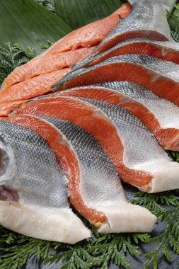 Taze ve lezzetli somon fileto