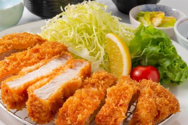 Fried food cooked with fresh Japanese pork