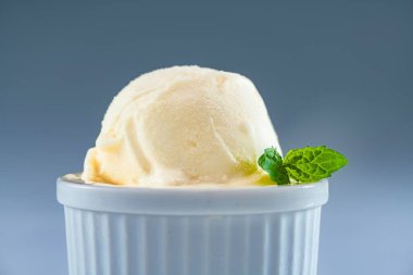 Delicious soft ice cream made with fresh milk