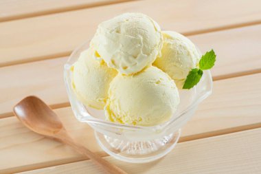 Delicious soft ice cream made with fresh milk
