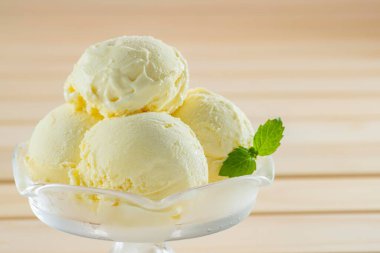 Delicious soft ice cream made with fresh milk