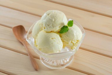 Delicious soft ice cream made with fresh milk