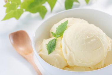 Delicious soft ice cream made with fresh milk