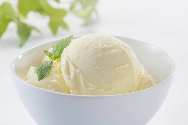 Delicious Soft Ice Cream Made Fresh Milk — Foto de Stock