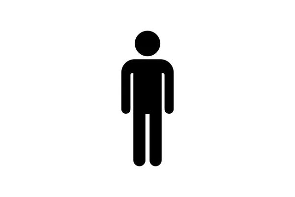 Un pictogramme d'homme. Icône vectorielle . — Image vectorielle