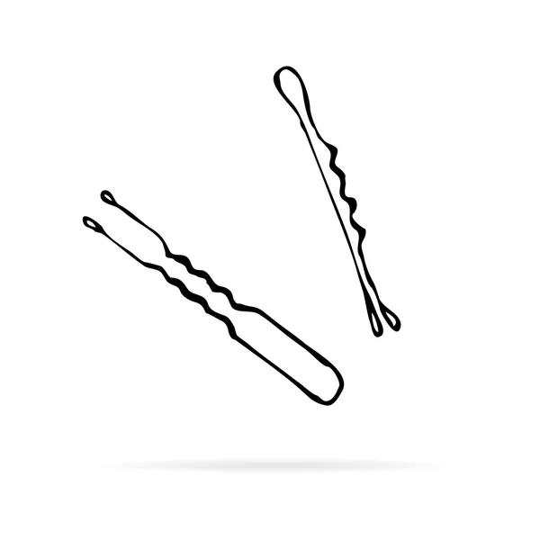Deux clips capillaires connectés — Image vectorielle