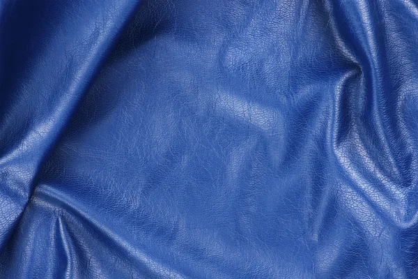 Textura de cuero azul primer plano, útil como fondo — Foto de Stock