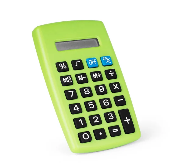 Calculator geïsoleerd op witte achtergrond. — Stockfoto