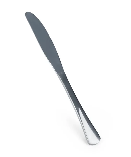 A faca de servir em um fundo branco isolado — Fotografia de Stock
