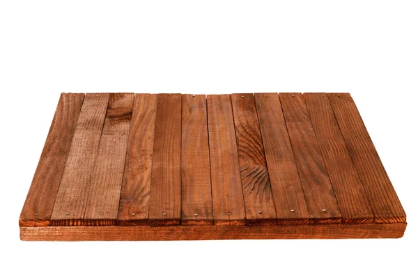 Wooden table top, isolated — Stock Photo, Image